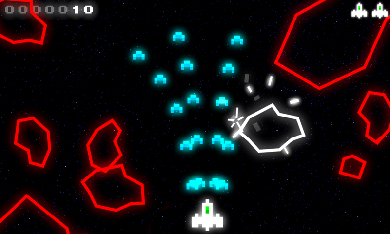 Flying Tank - Blast the smaller rocks and avoid the big ones.